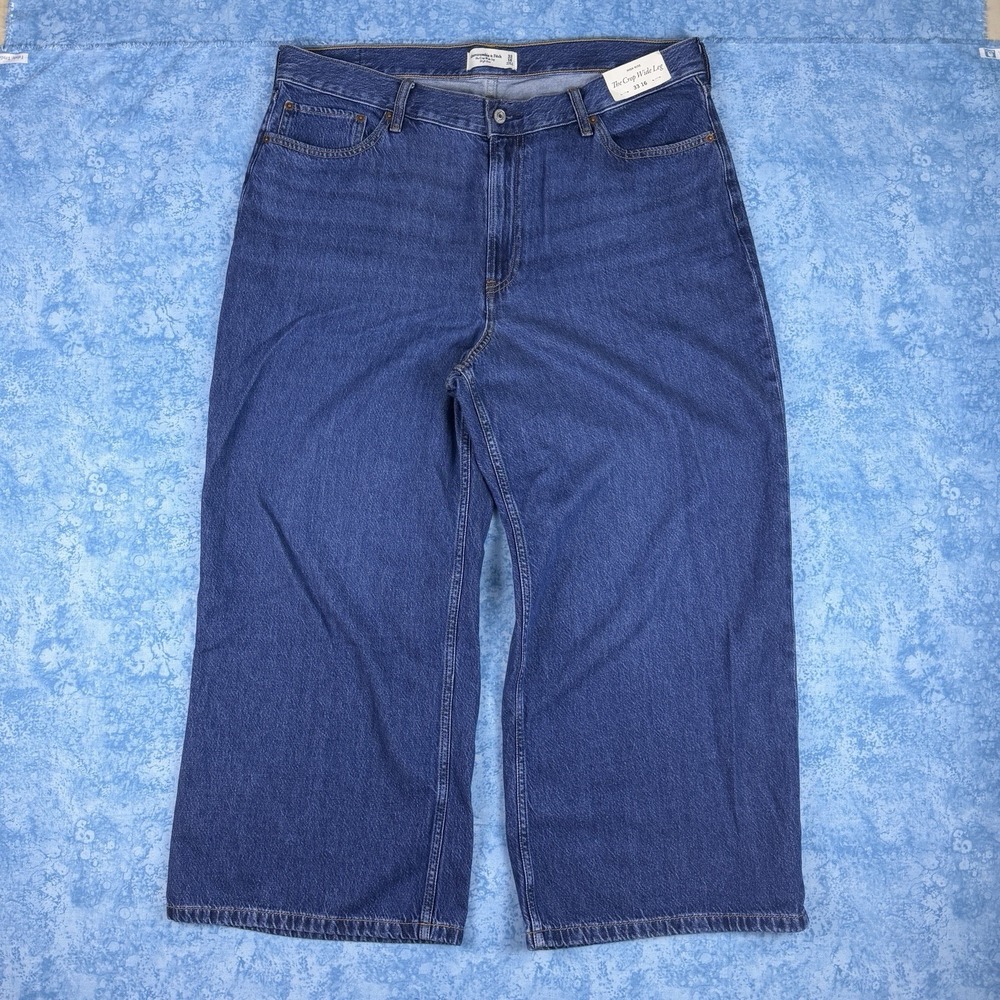 Abercrombie&Fitch Jeans Womens 33/16 Fits 38x25 The Crop Wide Leg Highrise NWT